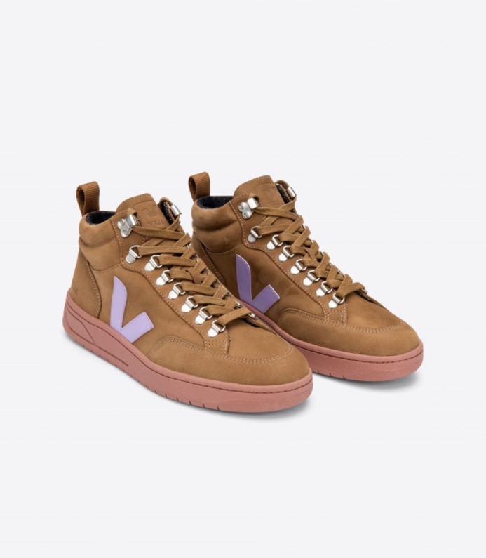 Veja Roraima Nubuck Brown Lavande