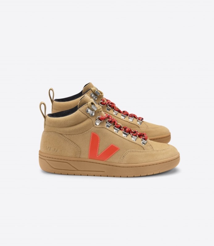 Veja Roraima Suede Desert Orange Gum Sole