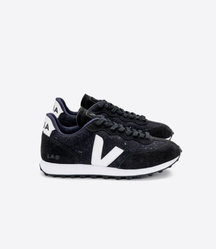 Veja Rio Branco Flannel Dark White Black