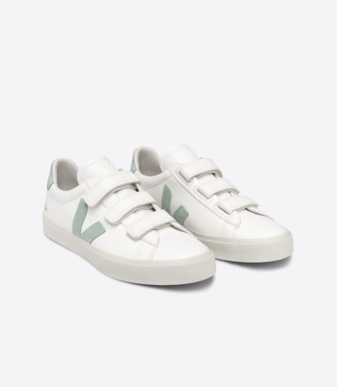 Veja Recife Chromefree Couro Branco Matcha