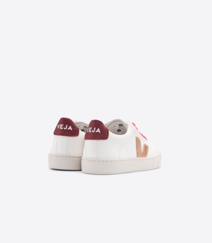 Veja Esplar Leather White Venus Rose Fluo