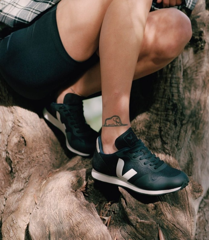 Veja Sdu Rt B-mesh Preto Branco Natural