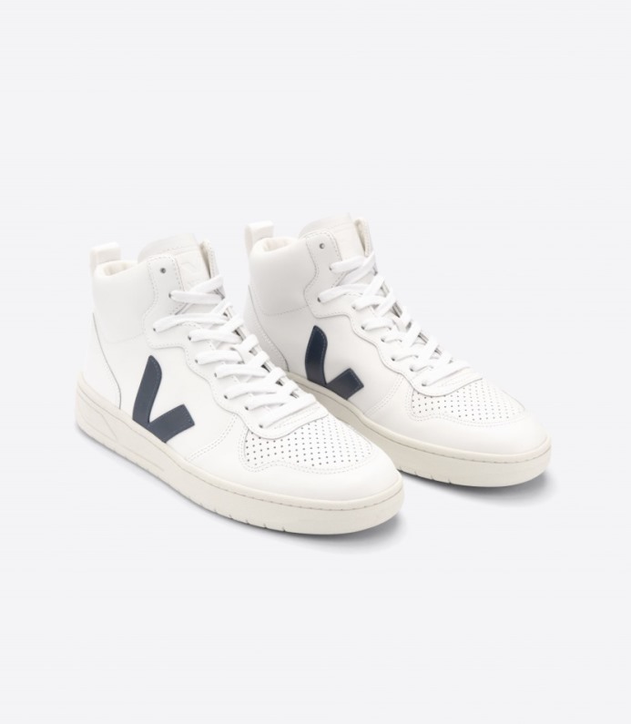Veja V-15 Leather White Nautico