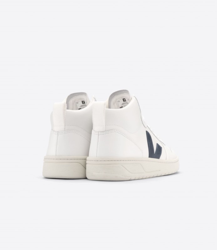 Veja V-15 Leather White Nautico