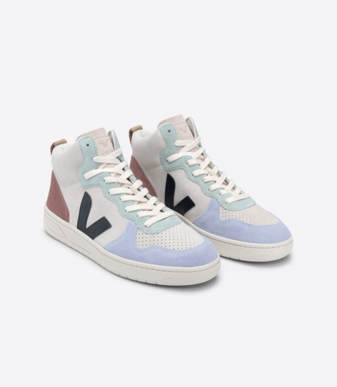 Veja V-15 Suede Multico Natural Black