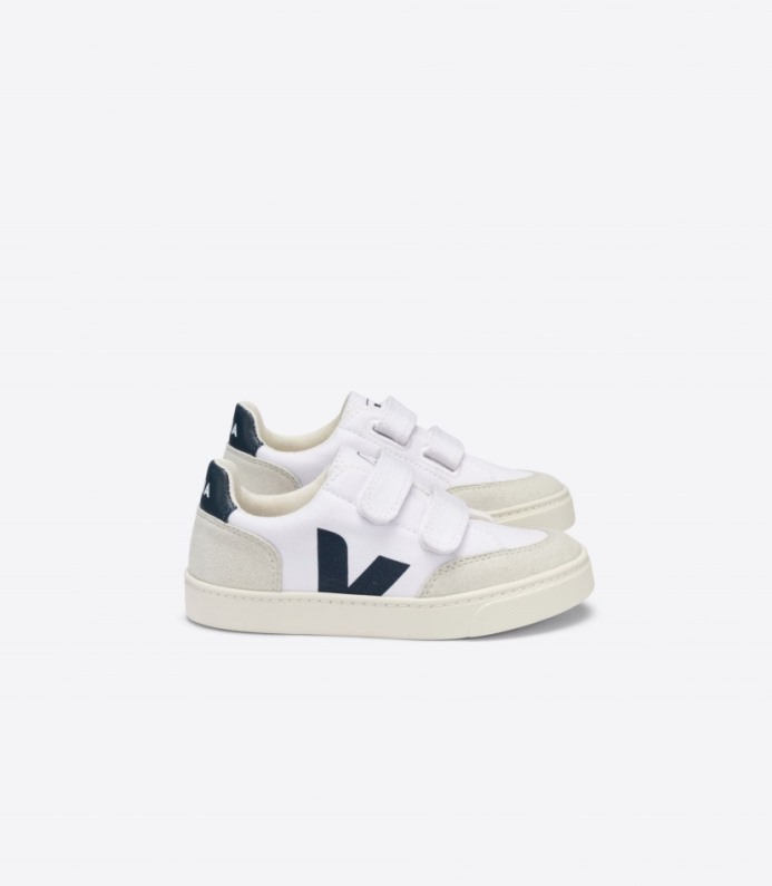Veja V-12 Canvas White Nautico Natural
