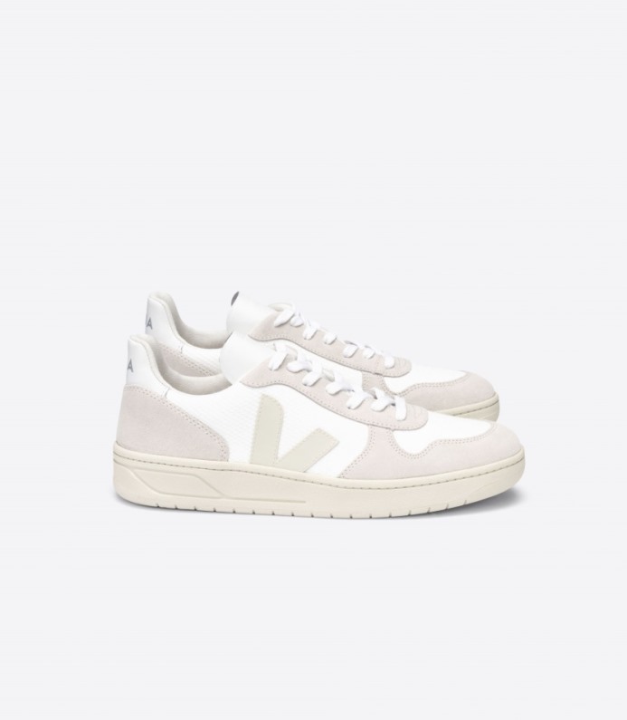 Veja V-10 B-mesh White Natural Pierre