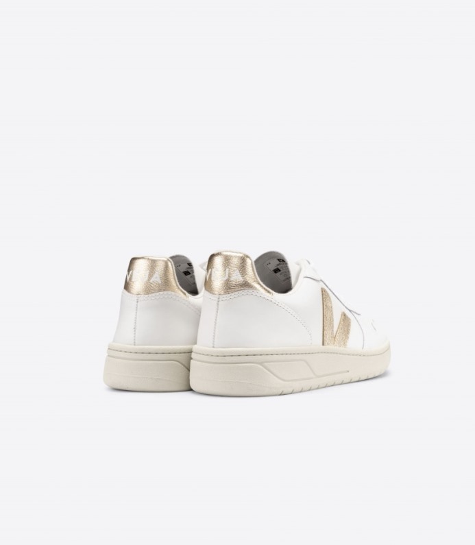 Veja V-10 Leather White Platine