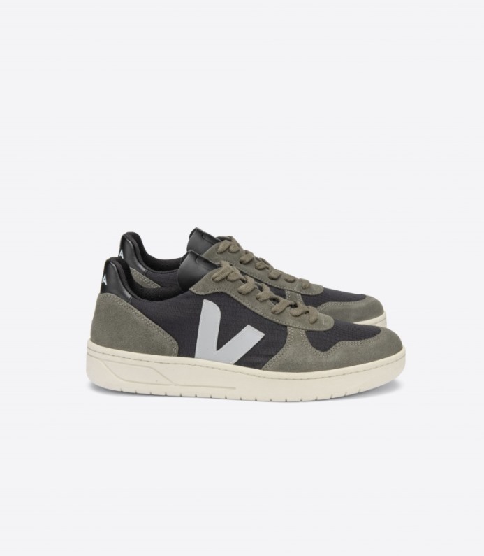 Veja V-10 Ripstop Black Oxford Grey Mud