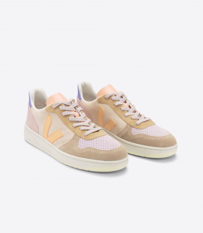 Veja V-10 Suede Multico Peach