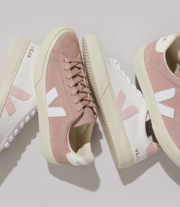 Veja Campo Chromefree Leather White Petale