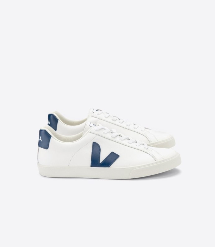 Veja Esplar Leather White Cobalt