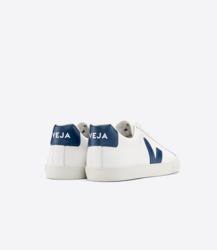 Veja Esplar Leather White Cobalt