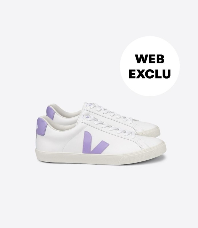 Veja Esplar Leather White Lavande
