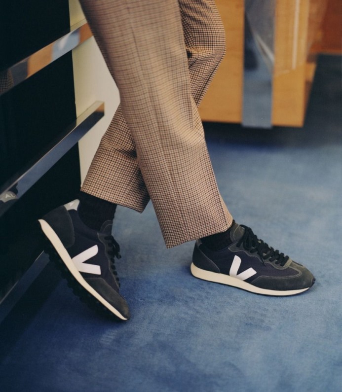 Veja Rio Branco Alveomesh Black White Oxford Grey