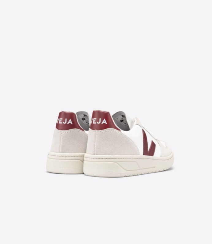 Veja V-10 B-mesh Branco Natural Marsala