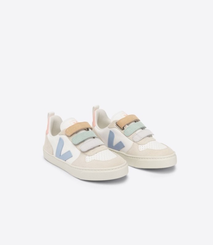 Veja V-10 Chromefree Multico Branco Azul
