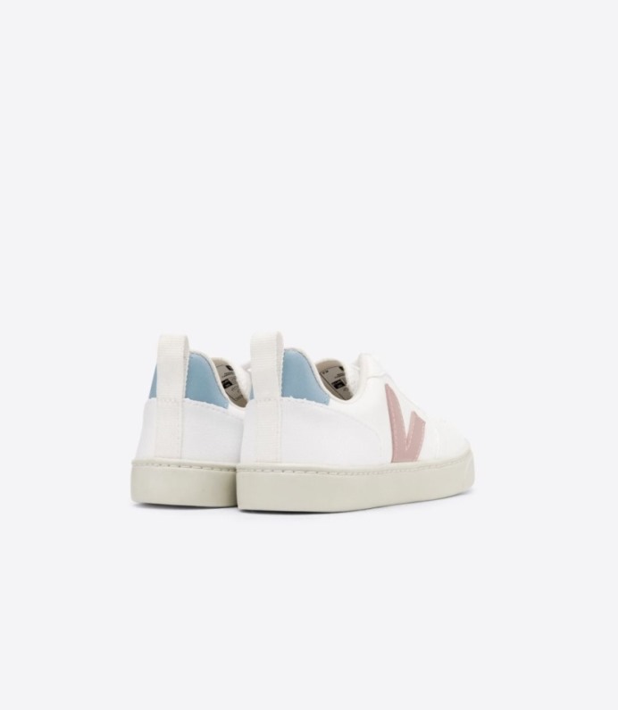 Veja Cadarços V-10 Cwl Branco Babe Azul