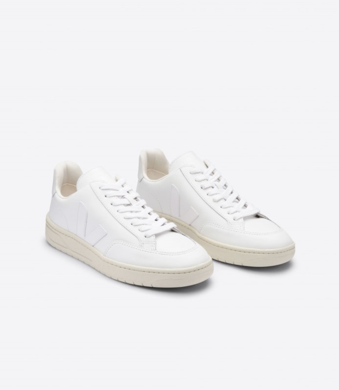 Veja V-12 Leather White