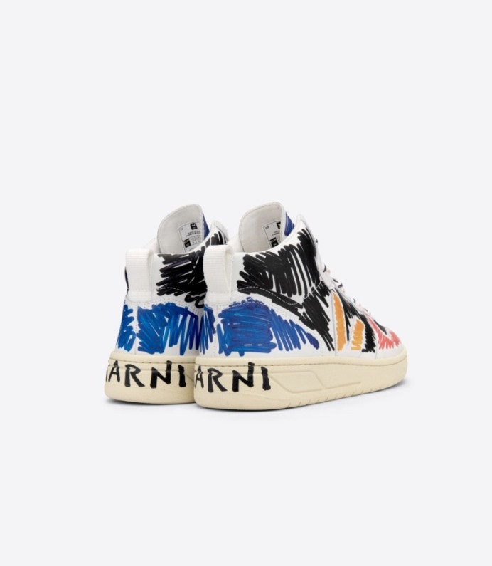 Veja V-15 Leather Veja X Marni Black