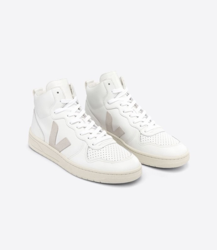 Veja V-15 Leather White